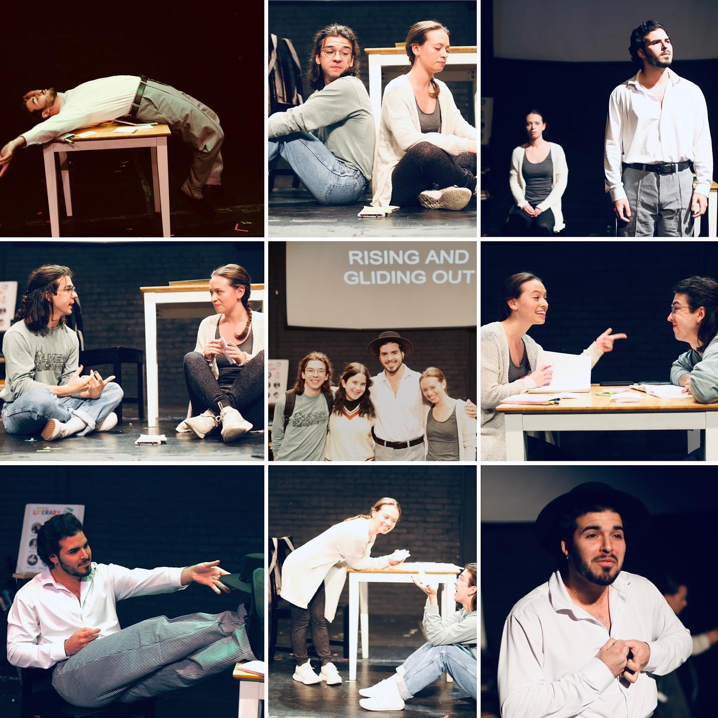 Rising and Gliding Out script or reading image