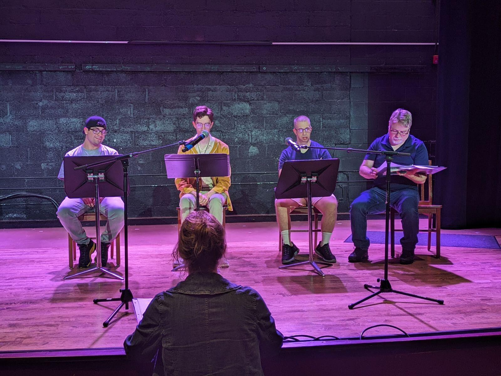 Directing The Disability Plays with actors in rehearsal