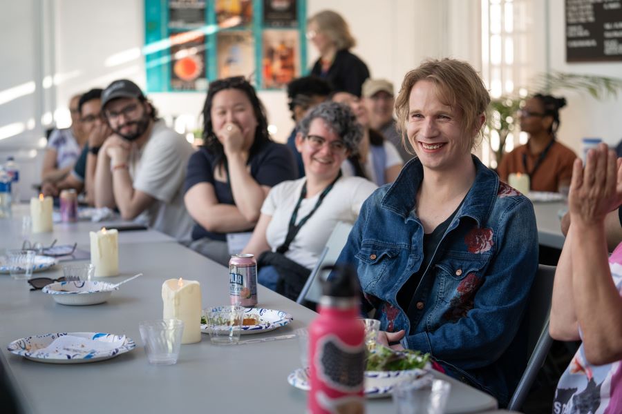 Jay performing at Stories of O during Great Plains Theatre Conference